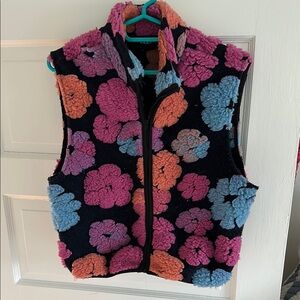 Floral Fleece Vest